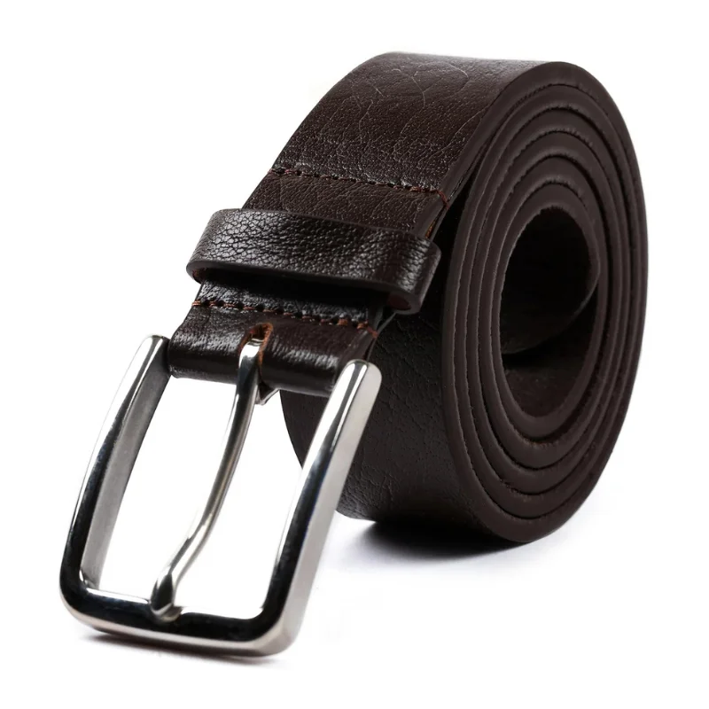 Black Leather Belt made of genuine cowhide leather.
