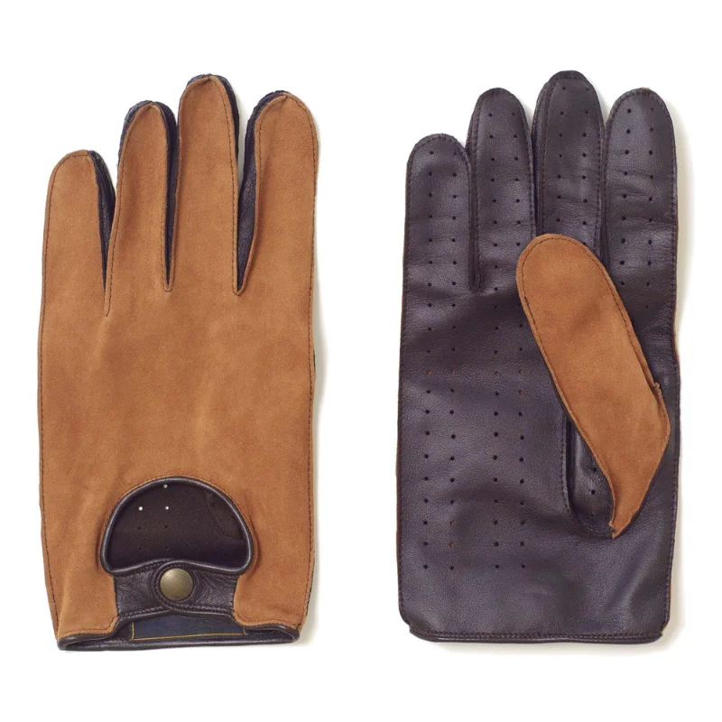 Racing Gloves made of high quality Goat Skin Leather.