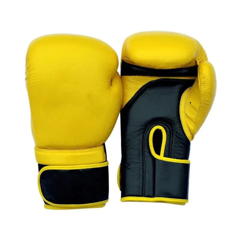 Custom boxing competition gloves with padded knuckles and professional wrist support