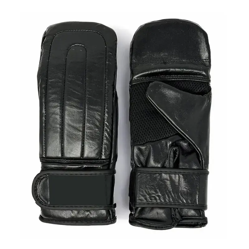 Premium leather bag mitts with padded knuckles for boxing training