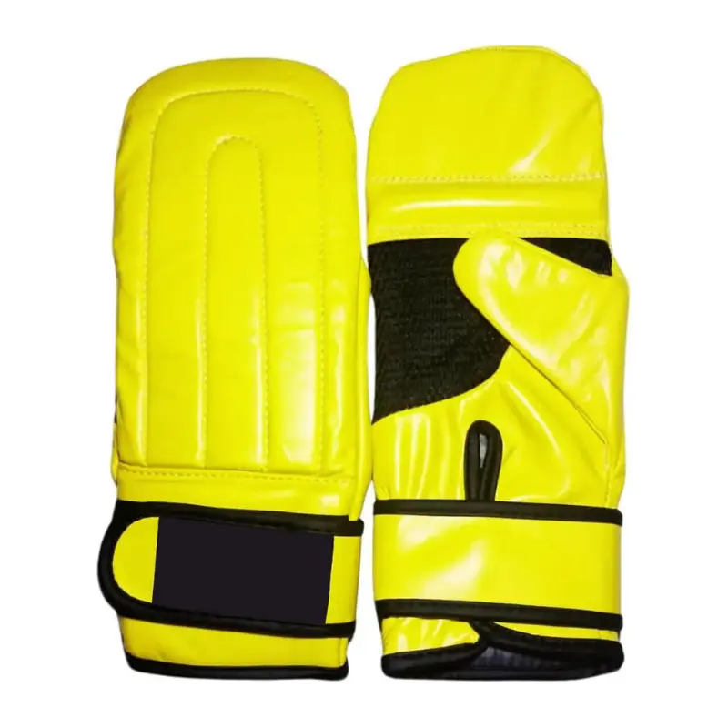 Custom leather bag mitts with personalized boxing brand logos
