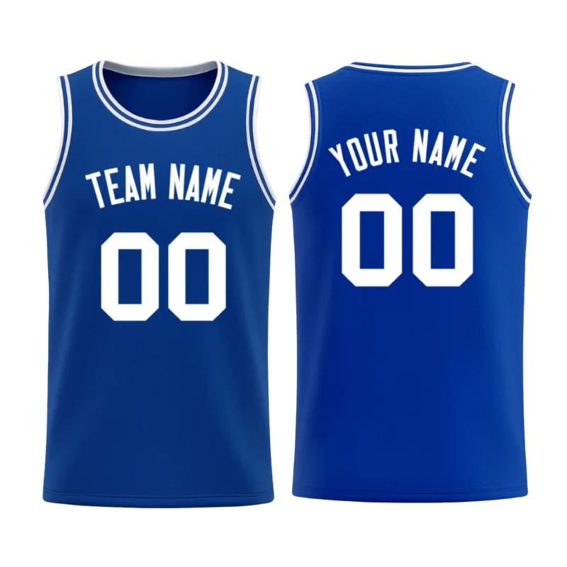 Reversible basketball uniform with two-sided custom jersey and matching shorts