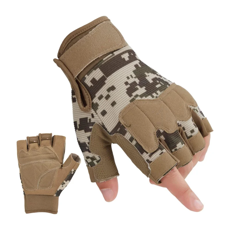 Breathable hunting gloves with lightweight fabric and reinforced grip palm